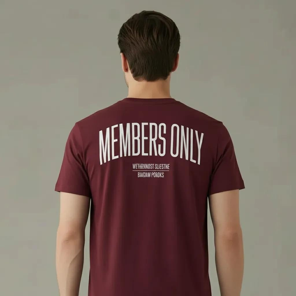 Octave Men Merlot Printed T-shirt