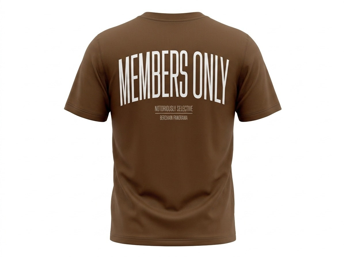 Men Tan Typography Printed T-shirt
