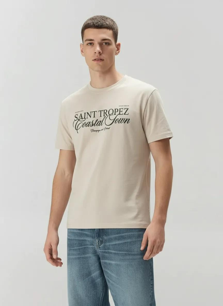 Men Pristine Typography Printed T-shirt