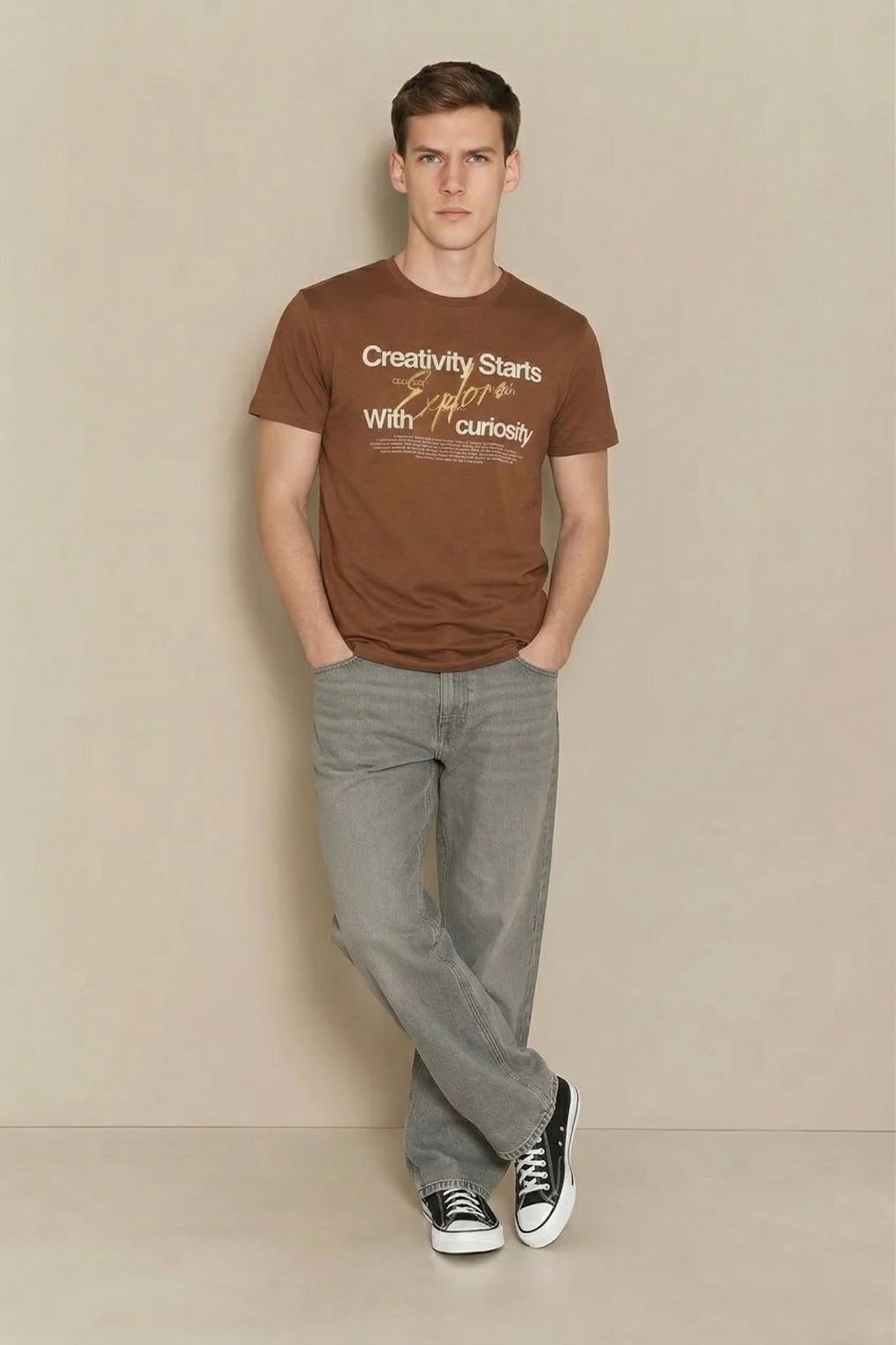 Men Tiramisu Typography Printed T-shirt