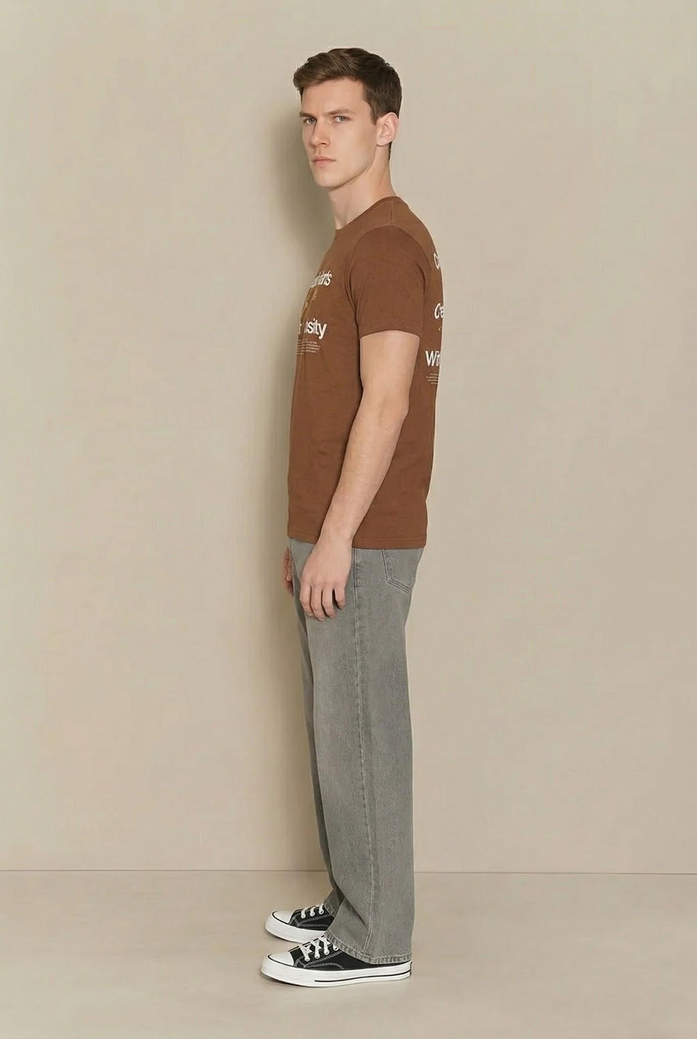 Men Tiramisu Typography Printed T-shirt