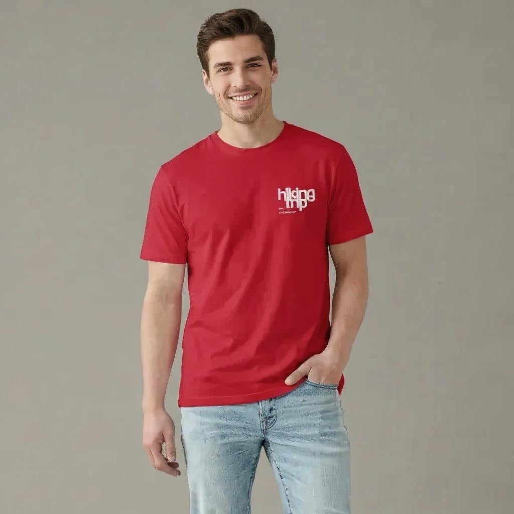 Men Brick Typography Printed T-shirt