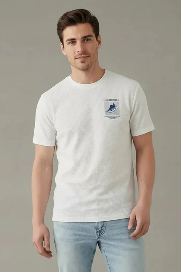 Men Printed Round Neck  T-shirt