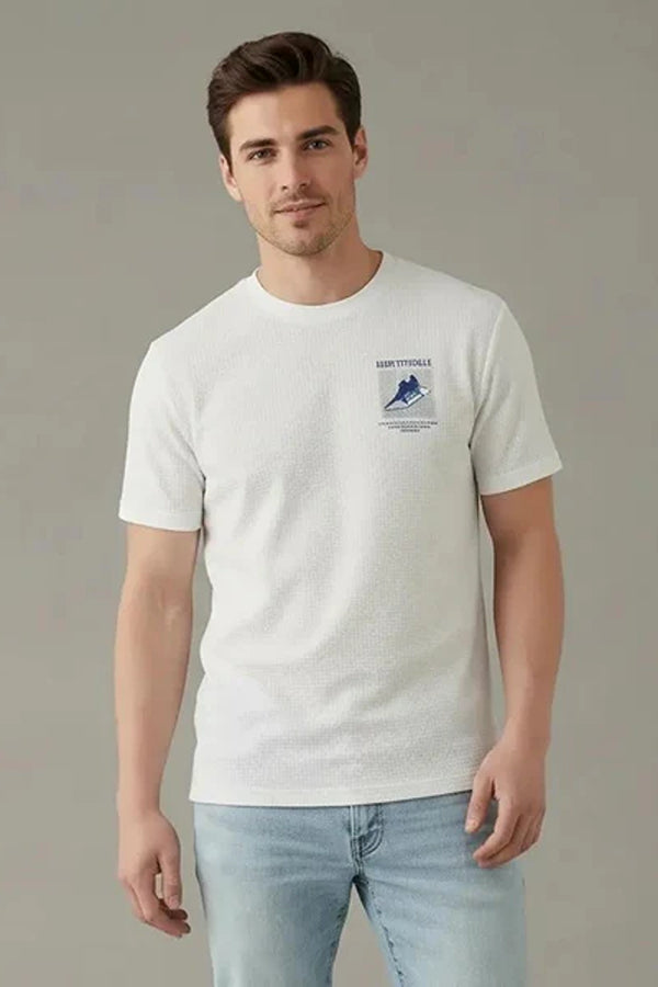 Men Printed Round Neck  T-shirt