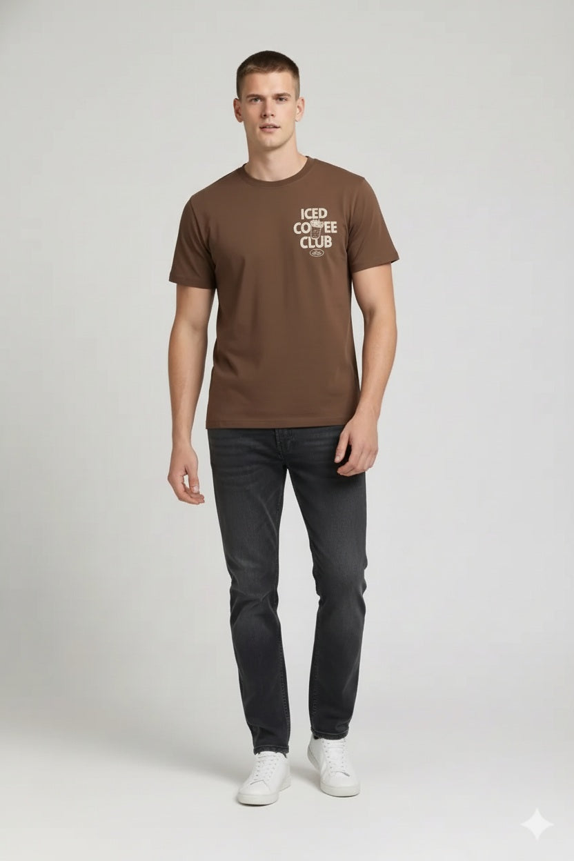 Men Tiramisu Typography Printed T-shirt