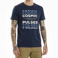 Men Navy Printed T-shirt
