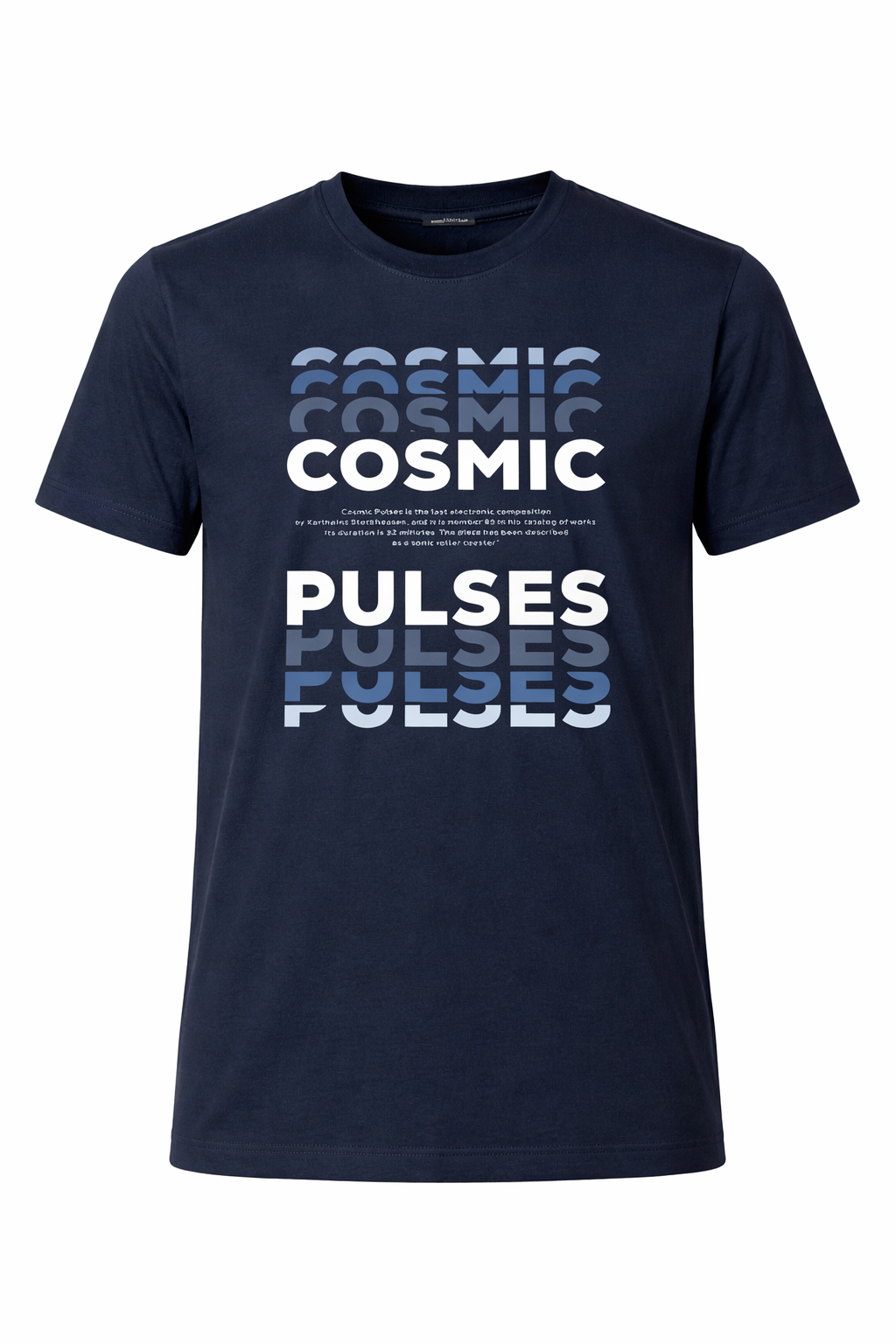 Men Navy Printed T-shirt