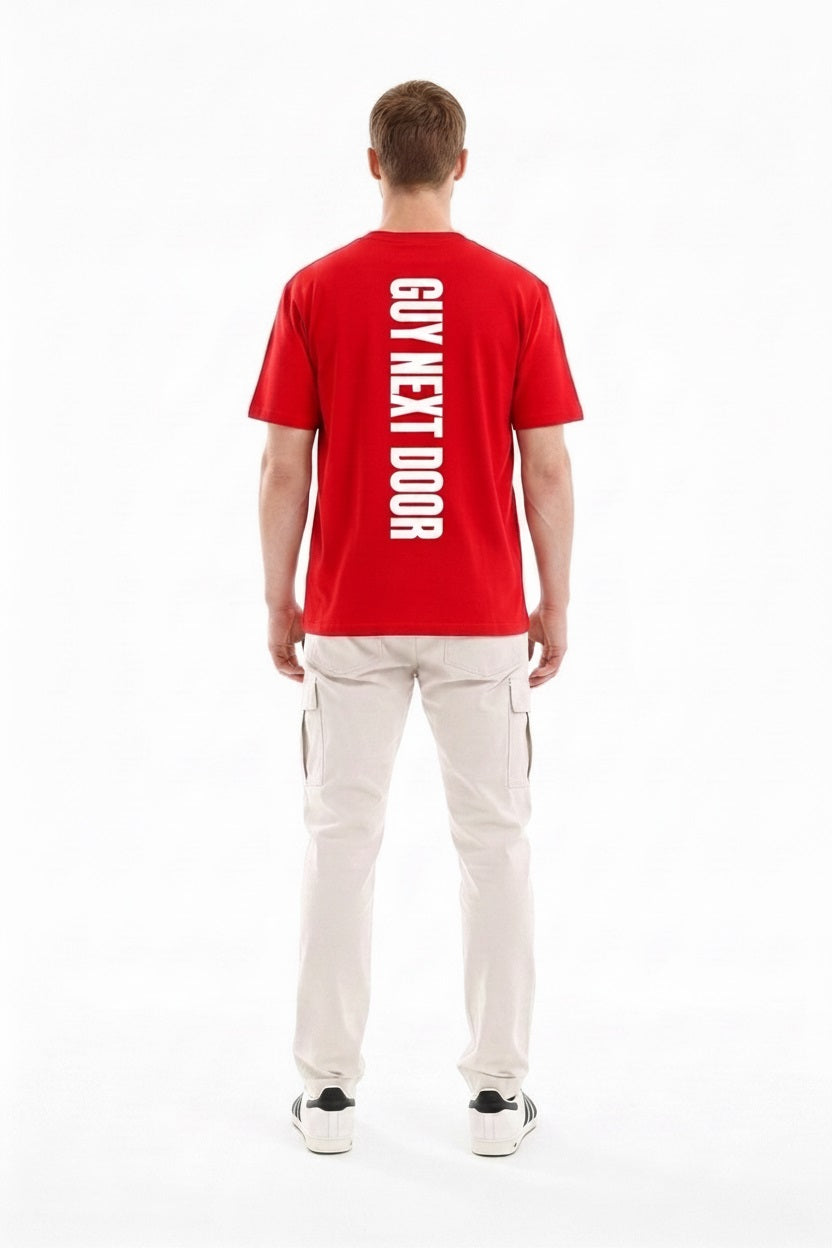 Men Brick Typography Printed T-shirt