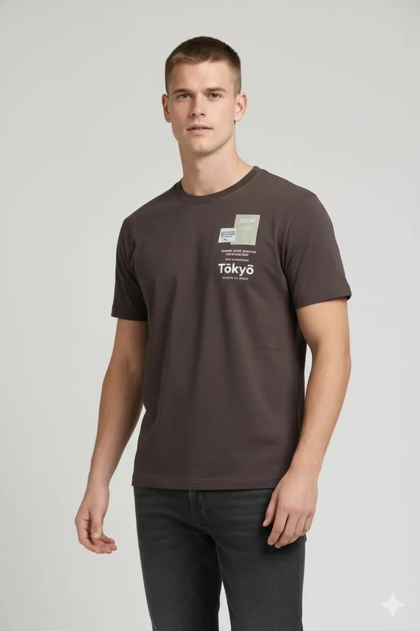 Men Coffee Typography Printed T-shirt