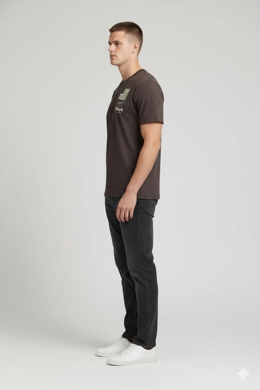 Men Coffee Typography Printed T-shirt