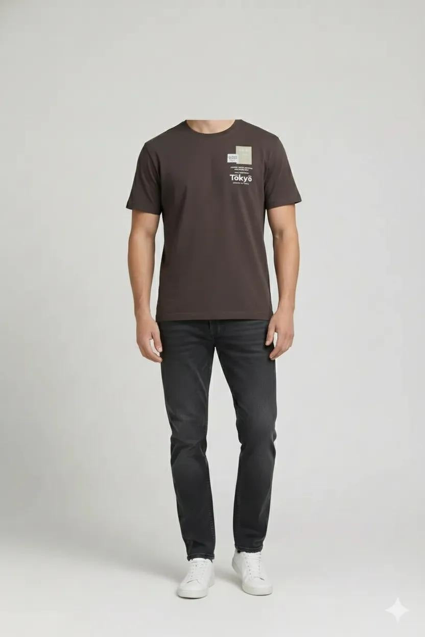 Men Coffee Typography Printed T-shirt