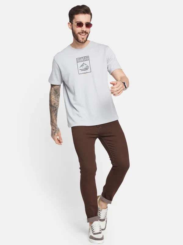 Octave Ss24 Men Graphic Printed Round Neck T-Shirt