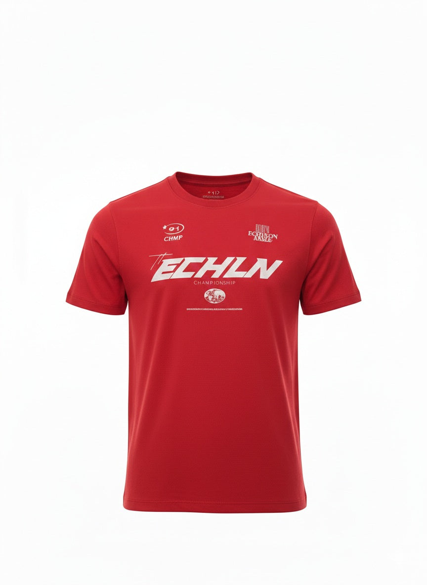 Men Brick Typography Printed T-shirt