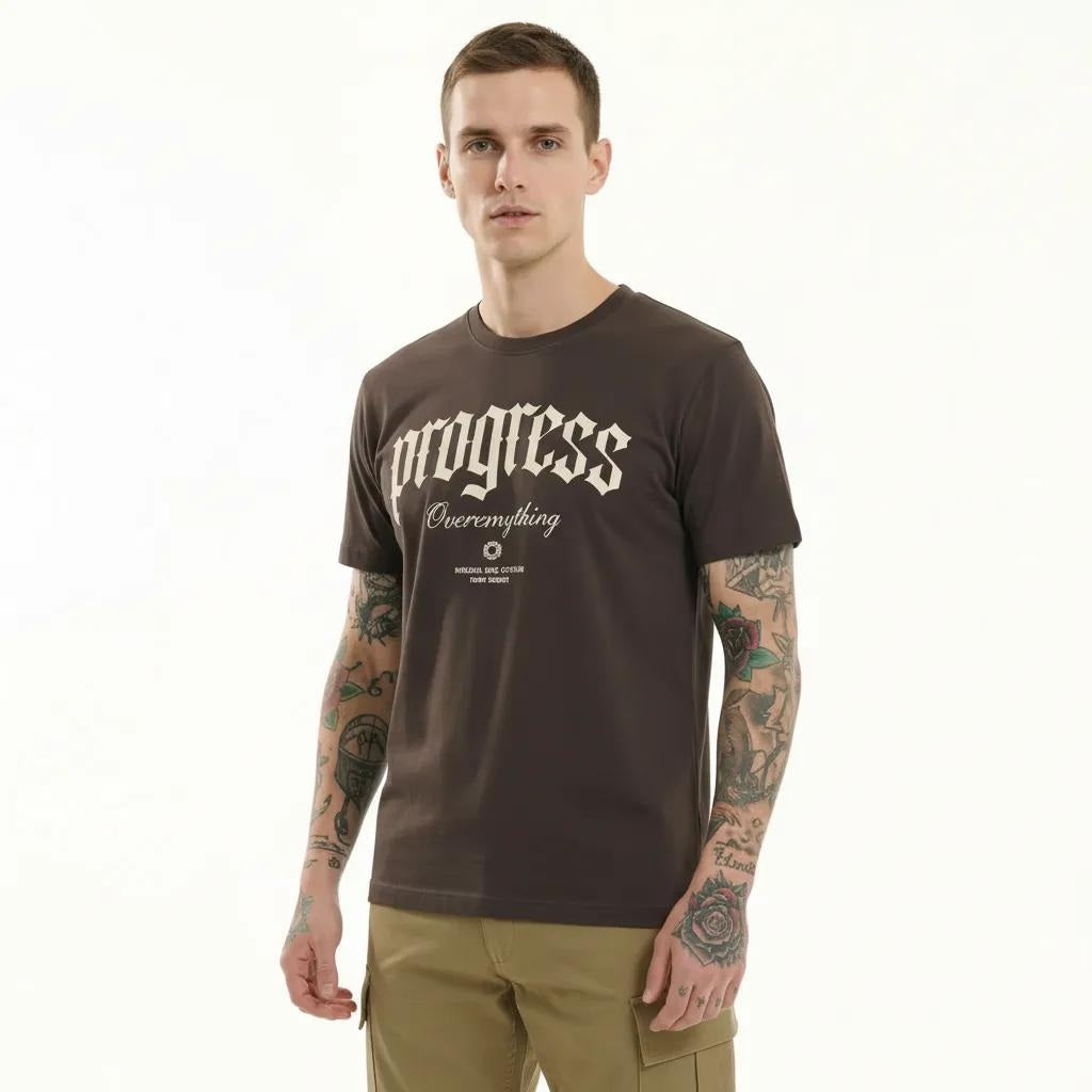 Octave Men Coffee Printed T-shirt