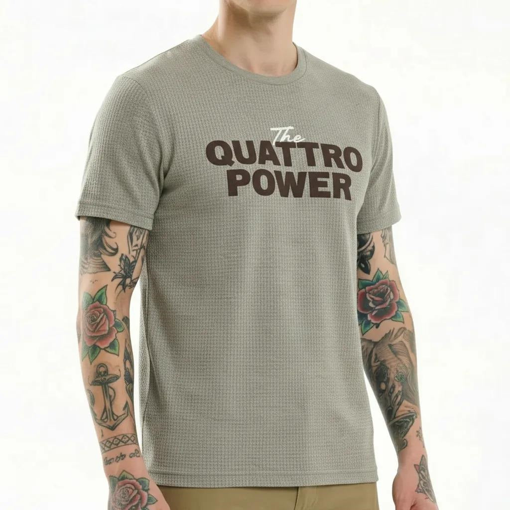 Men Linen Melange T-shirt
