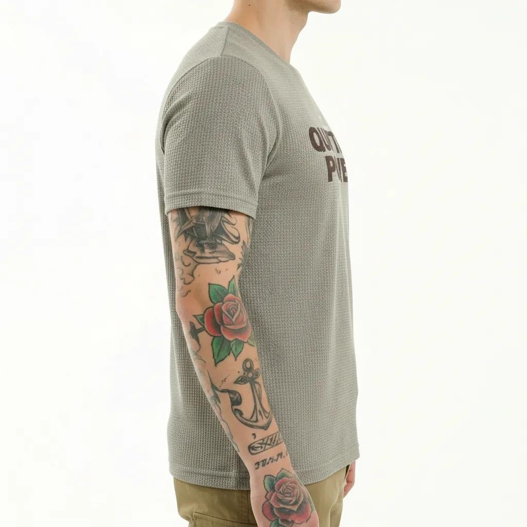 Men Linen Melange T-shirt