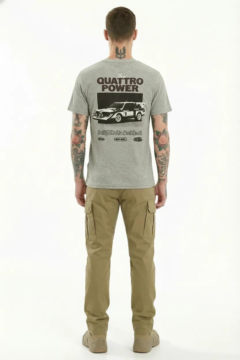 Men Linen Melange T-shirt