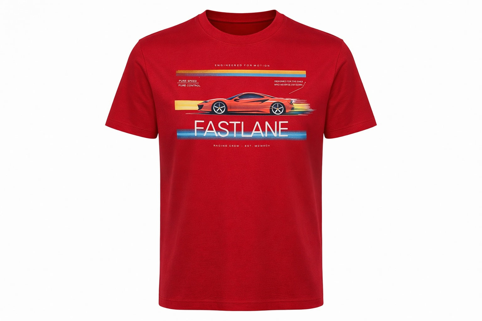 Men Brick Round Neck  Printed T-shirt