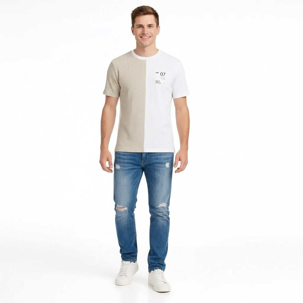 Men Mastic Colourblocked T-shirt