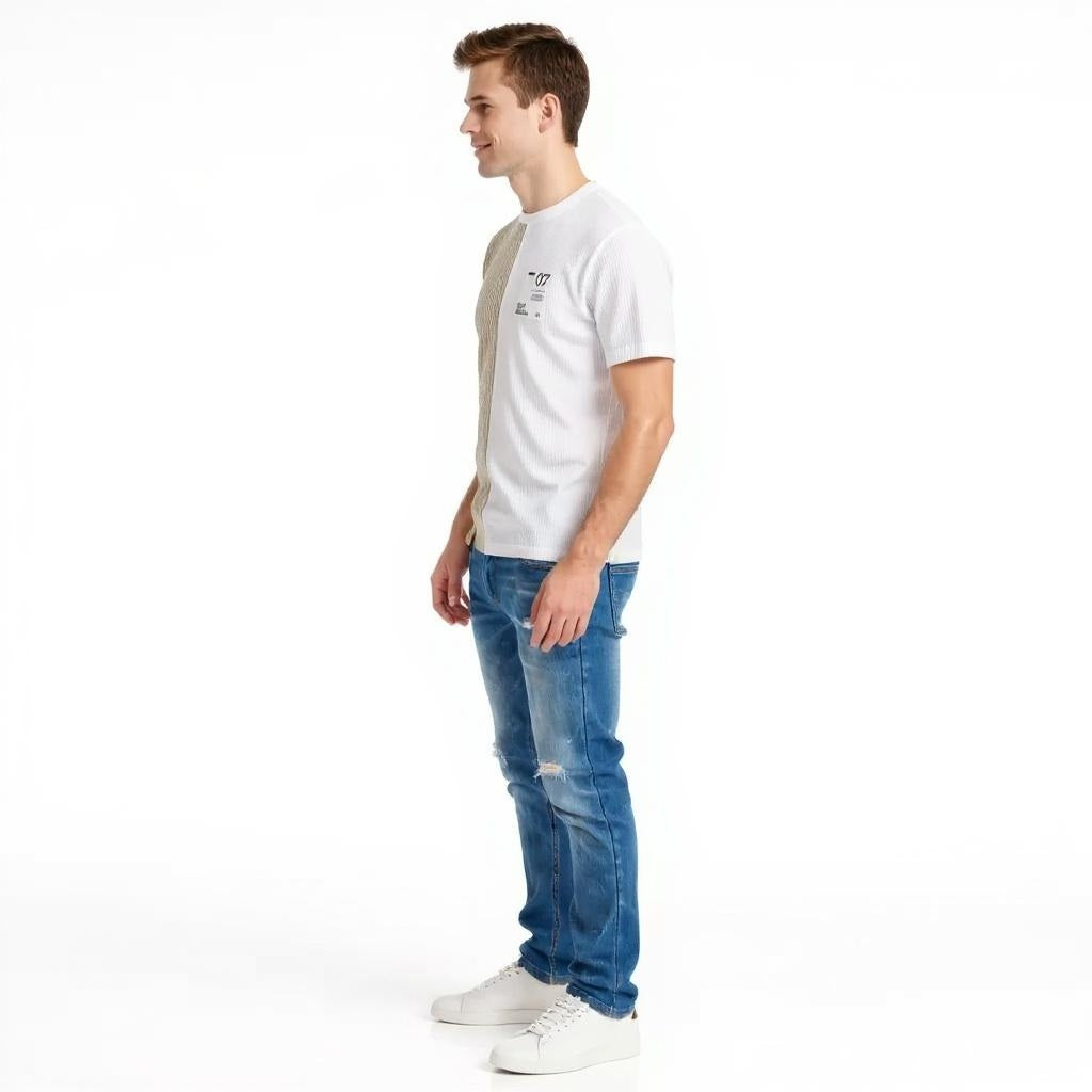 Men Mastic Colourblocked T-shirt