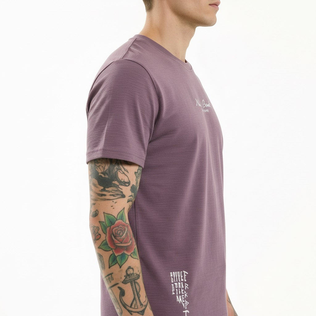 Men Black Currant Printed T-shirt