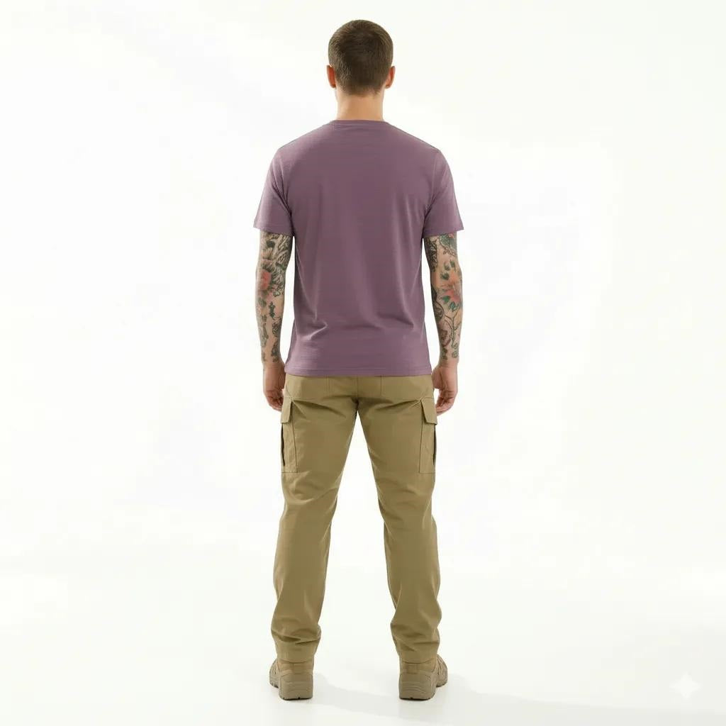Men Black Currant Printed T-shirt