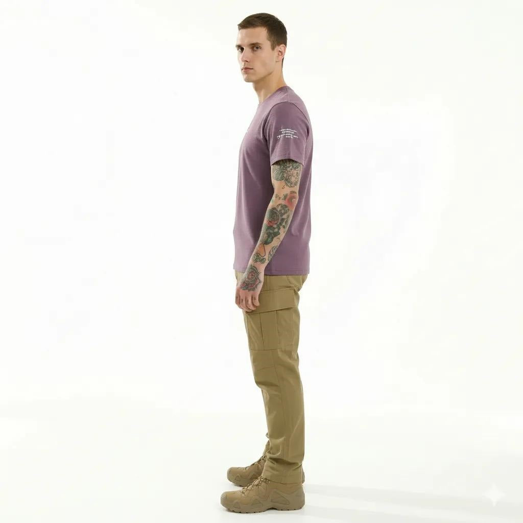 Men Black Currant Printed T-shirt