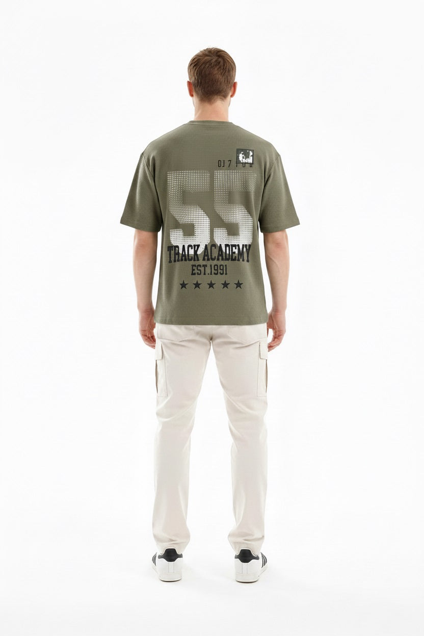 Men Moss Typography Printed T-shirt