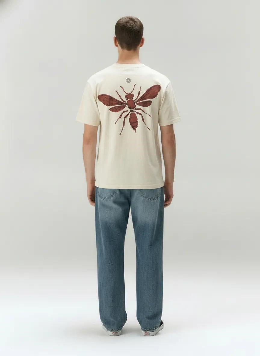 Men Off White Typography Printed T-shirt