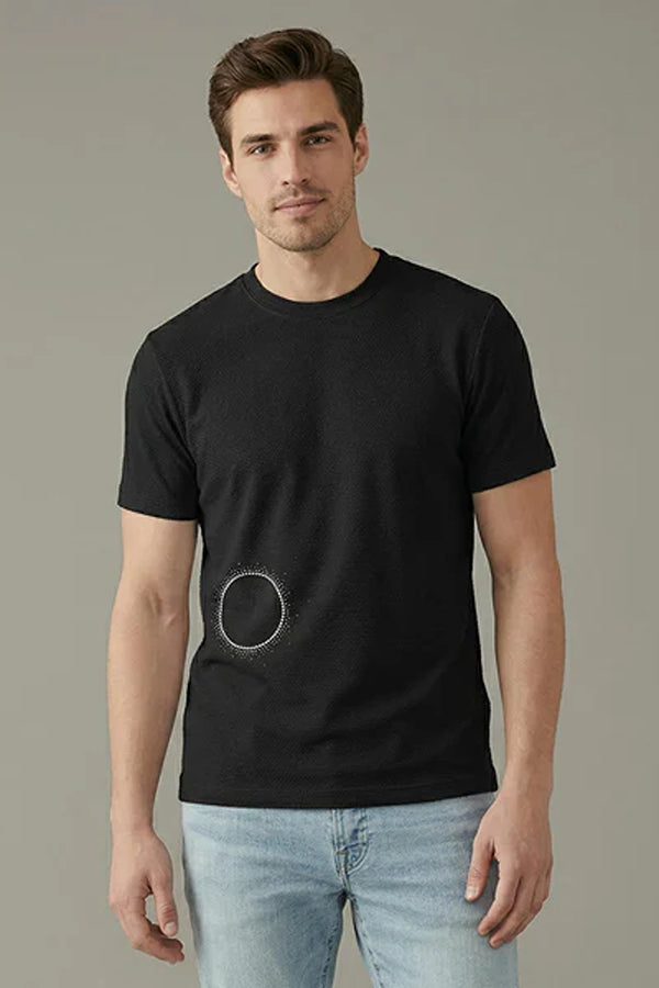 Men Printed Round Neck T-shirt