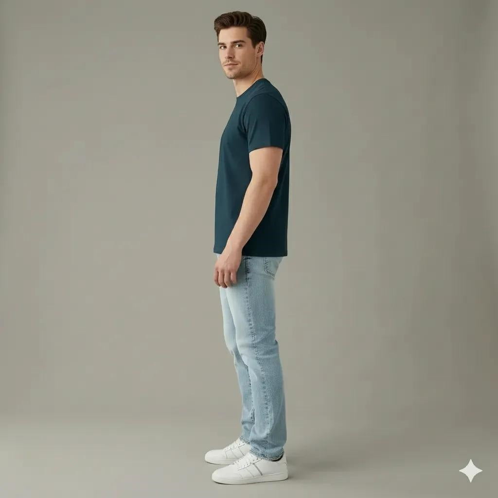 Men Pacific Printed Round Neck T-shirt