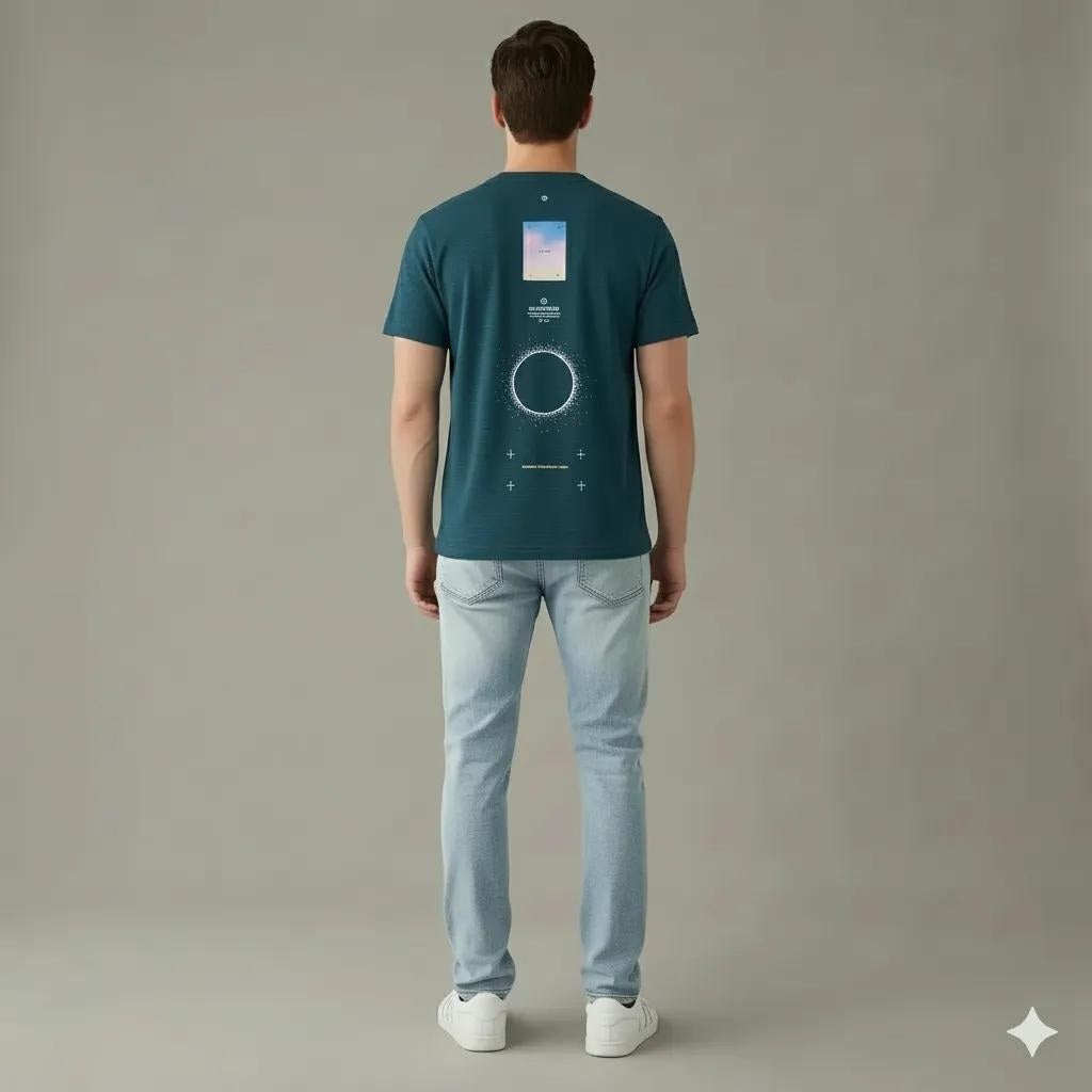 Men Pacific Printed Round Neck T-shirt