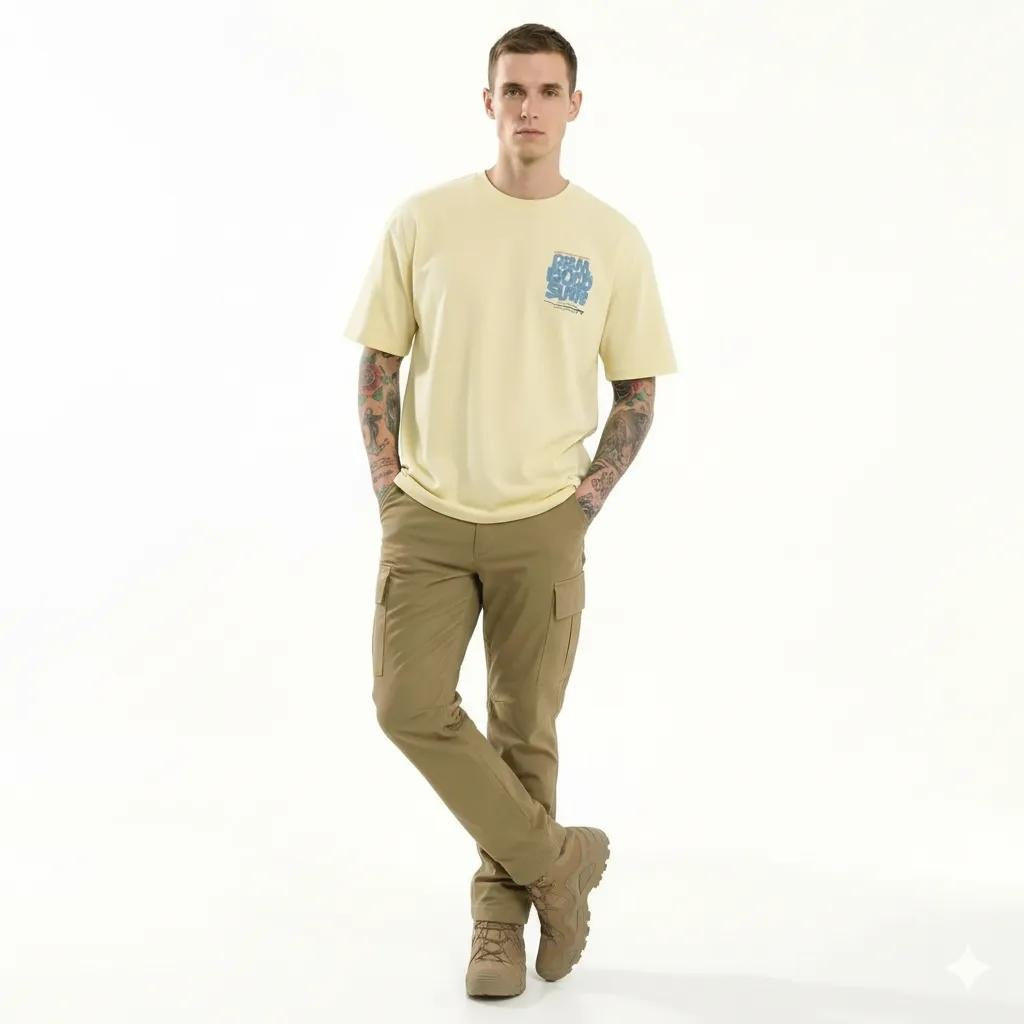 Octave Men Lemon Icing Printed T-shirt