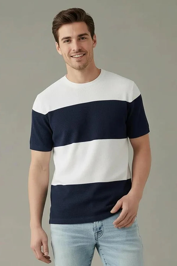 Men Colourblocked T-shirt