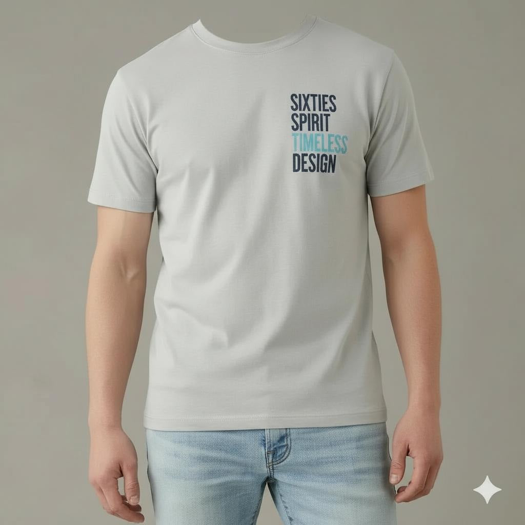 Men Chalk Typography Printed T-shirt
