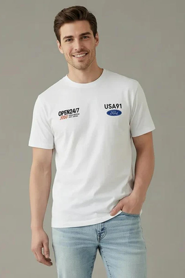 Men Typography Printed T-shirt