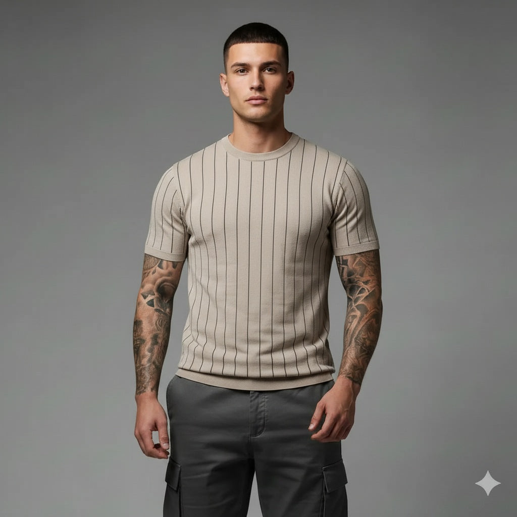 Men Pristine Striped T-shirt