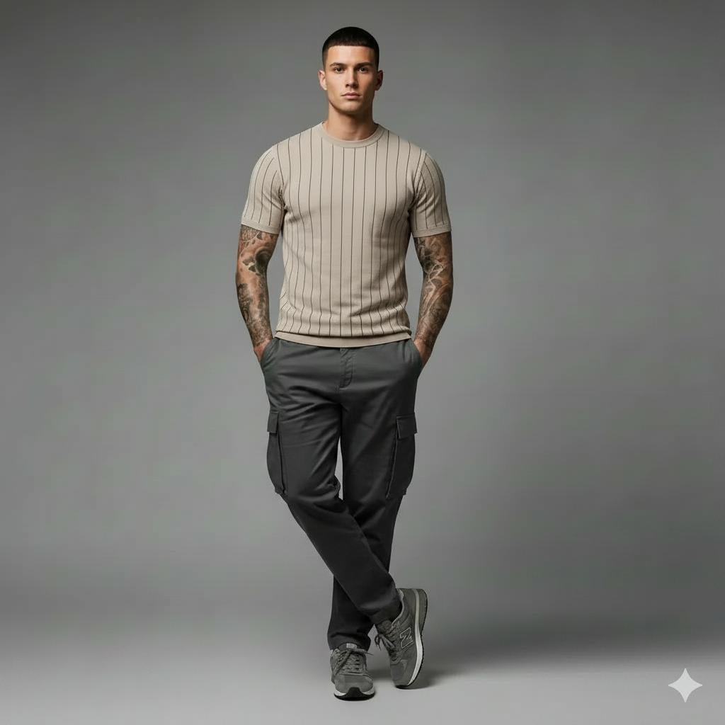 Men Pristine Striped T-shirt