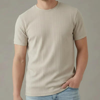 Men Arona Solid Round Neck T-shirt