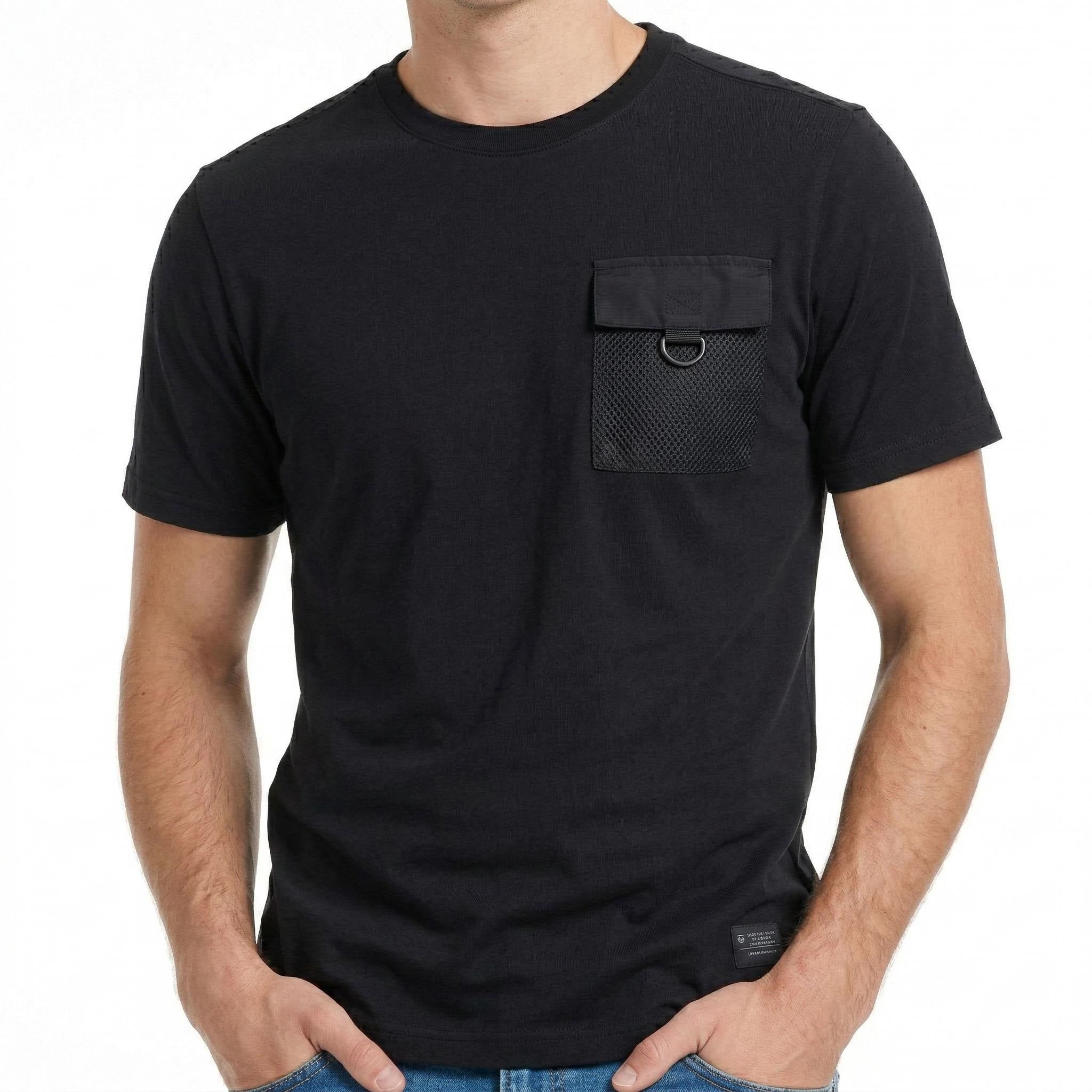 Men Solid Round Neck T-shirt
