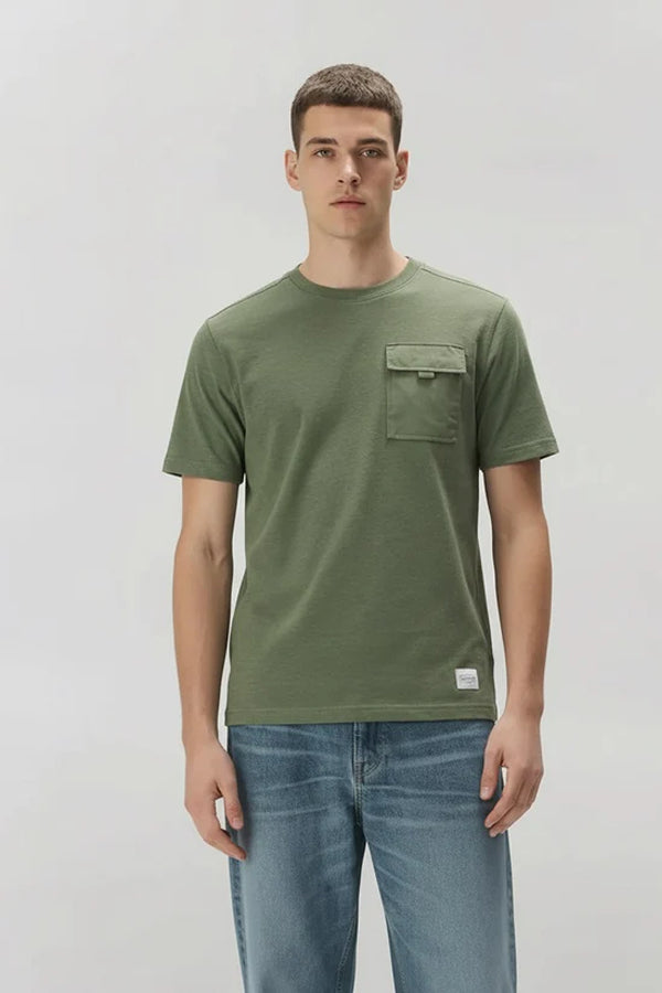 Men Solid Round Neck T-shirt