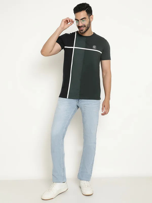 Colour Block Printed T-Shirt