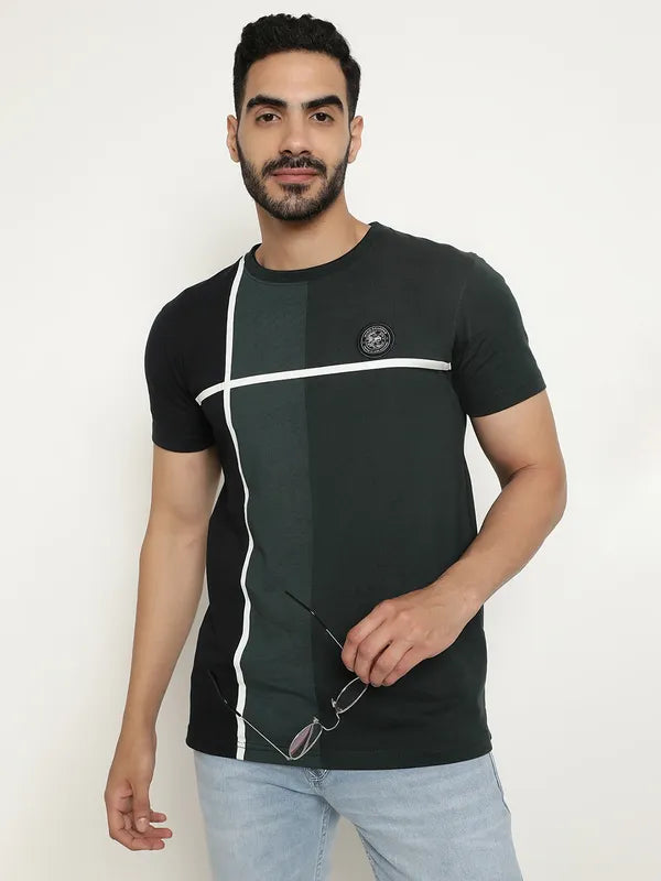 Colour Block Printed T-Shirt