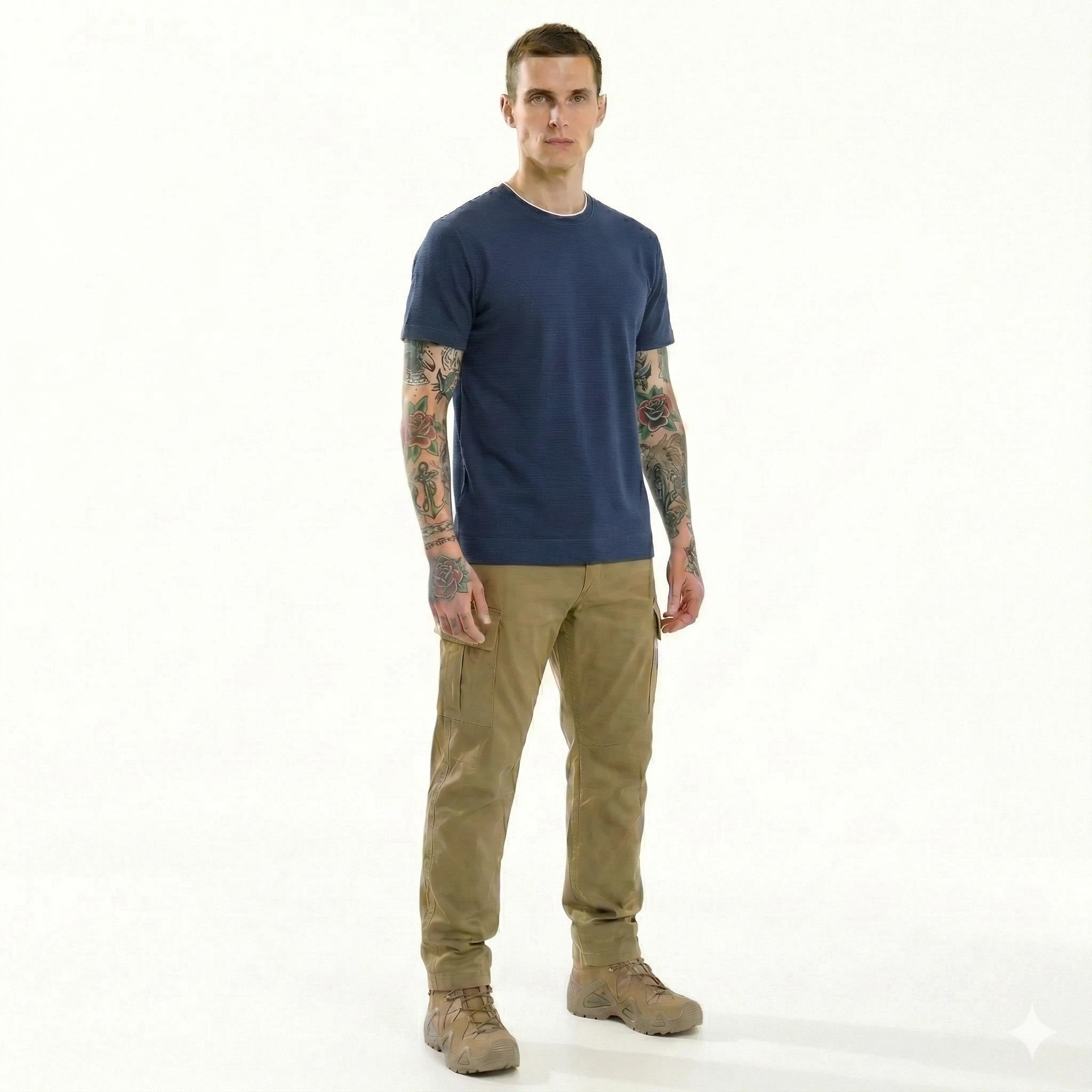Men Solid Round Neck T-shirt