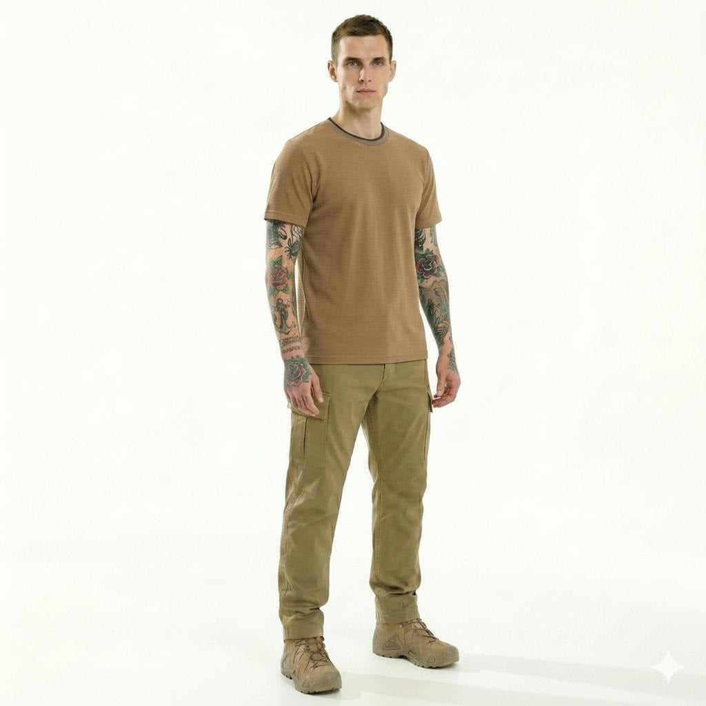 Men Malt Solid Round Neck T-shirt