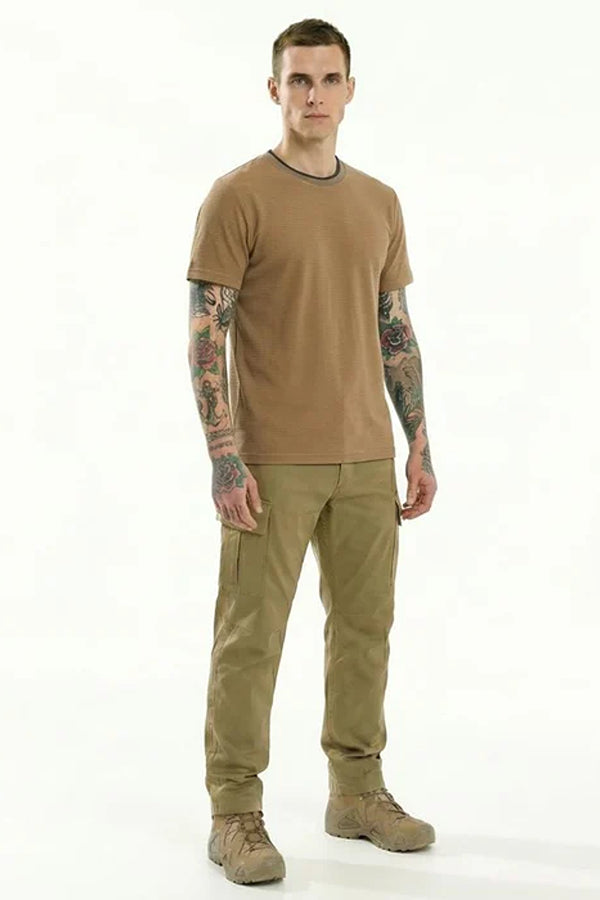 Men Solid Round Neck T-shirt