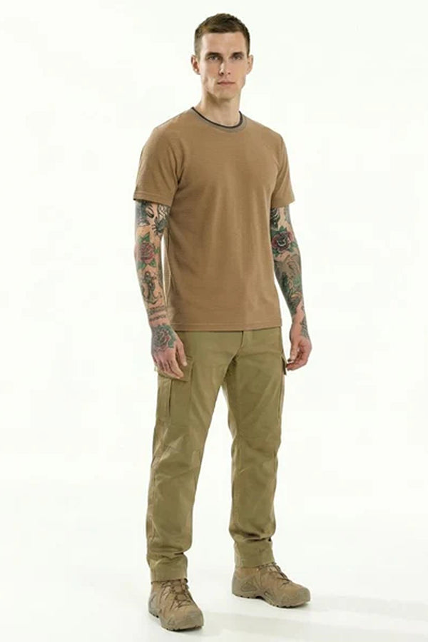 Men Solid Round Neck T-shirt