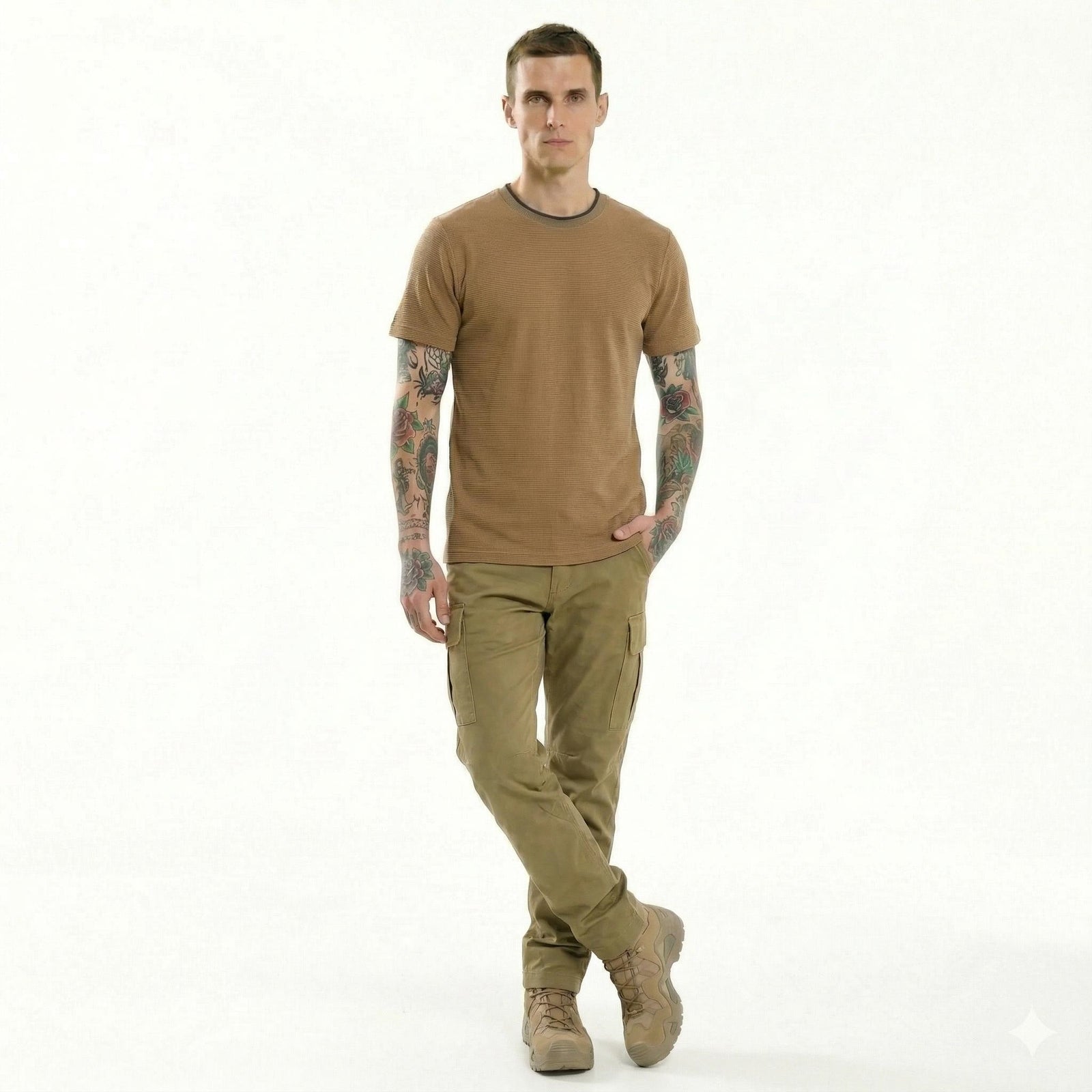 Men Malt Solid Round Neck T-shirt