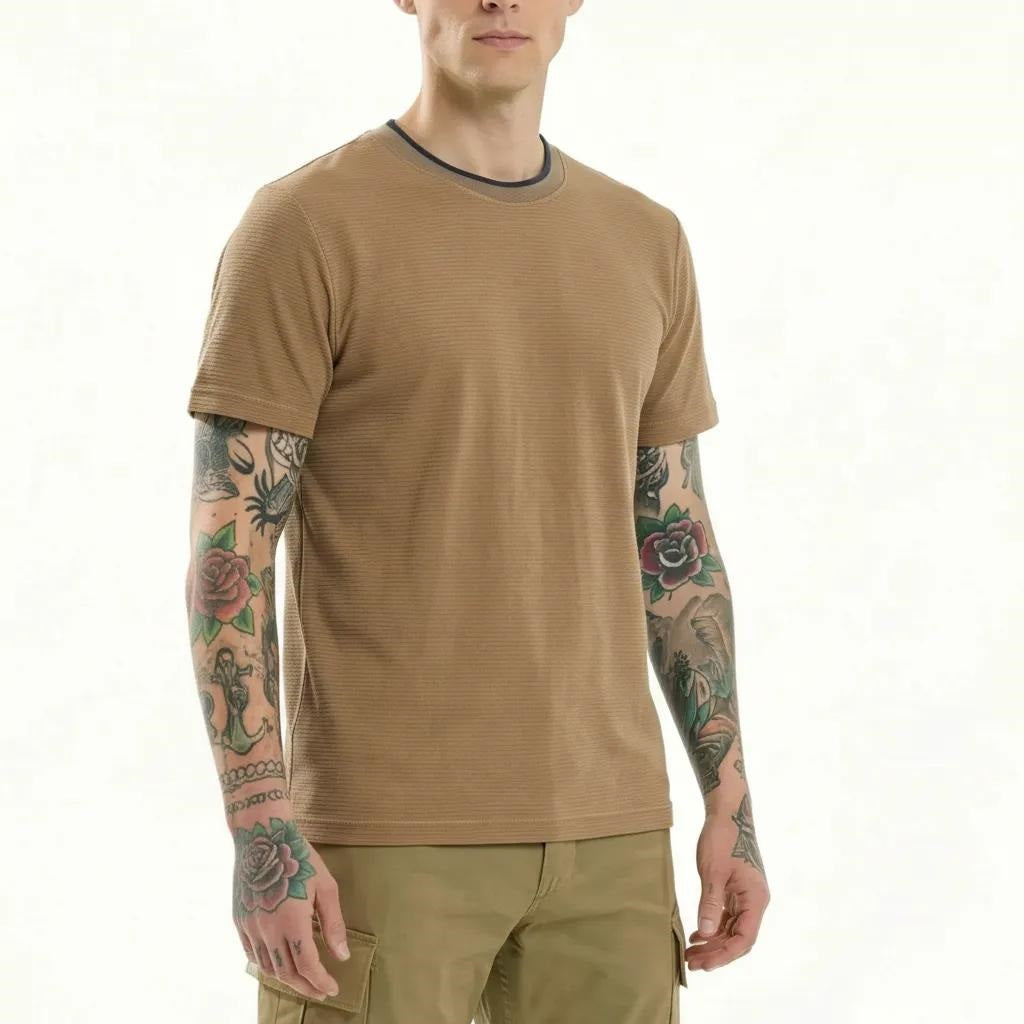 Men Malt Solid Round Neck T-shirt