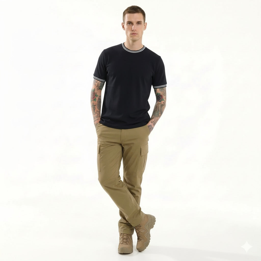 Octave Men Navy T-shirt